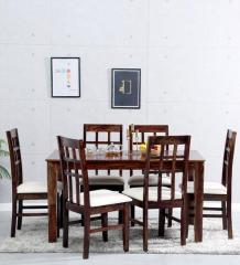 Woodsworth Raliegh Six Seater Dining Set in Provincial Teak Finish