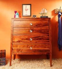 Woodsworth Sequim Sheesham Wood Chest Of Drawers in Warm Walnut Finish