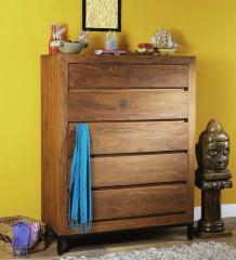 Woodsworth Tiber Chest Of Drawers in Premium Acacia Finish