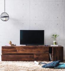 Woodsworth U Collection Sheesham Wood Entertainment Unit in Provincial Teak Finish