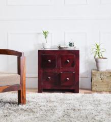 Woodsworth Winona Solid Wood Chest of Drawers in Passion Mahogany Finish