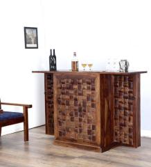 Woodsworth Woodway Bar Cabinet in Provincial Teak Finish