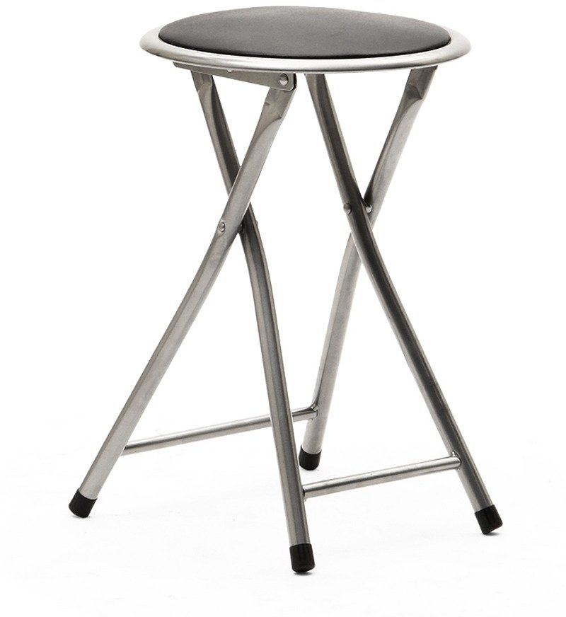 HomeTown Gibi Set of Four Stools in Black Colour