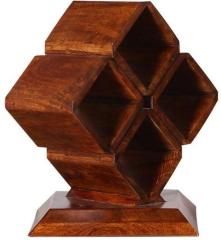 Woodsworth Salvador Solid Wood Wine Rack in Honey Oak Finish