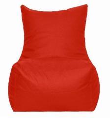 Pebbleyard Filled Bean Bag Chair without Arms in Red Colour