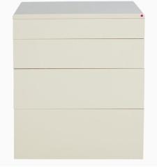 Godrej Interio Flute File Cabinet cum Chest of Drawers in White Colour