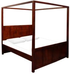 Woodsworth La Paz Finely Designed Solid Wood Poster Bed in Colonial Maple finish