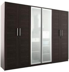 Spacewood Max Six Door Hinged Wardrobe in Rigato Walnut