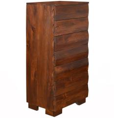 @home Waves 7 Chest Of Drawers with Walnut Finish