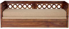 Woodsworth Bogota Three seater Sofa Cum Bed in Provincial Teak Finish