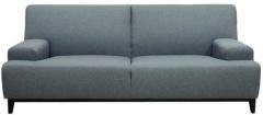 CasaCraft Palmira Three Seater Sofa with Throw Pillows in Sltone Grey Colour