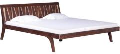 Woodsworth Monterrey Solid Wood King Size Bed in Light Brown Finish