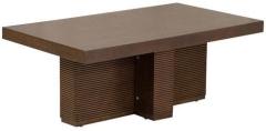 CasaCraft Floral Coffee Table in Dark Walnut Colour