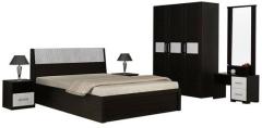 Spacewood Evon Bed Room set in Natural Wenge Finish