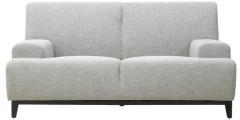 CasaCraft Palmira Two Seater Sofa with Throw Pillows in Silver Grey Colour