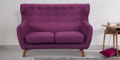 CasaCraft San Juan Two Seater Sofa in Deep Sangria Colour