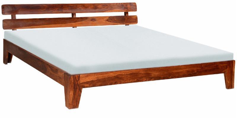 Woodsworth Casa Rio Solid Wood King Sized Bed Without Storage in Colonial Maple Finish