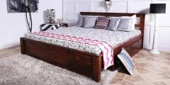 Woodsworth Raliegh Queen Size Bed With Storage in Provincial Teak Finish