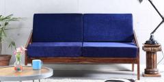 Woodsworth San Rafael Two Seater Sofa in Sapphire Blue Colour