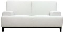 CasaCraft Palmira Double Seater Sofa with Throw Pillows in Pearl White Colour