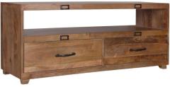 Woodsworth Sigmar Two Drawer Entertainment Unit in Natural Mango Wood Finish