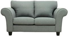 CasaCraft Anapolis Two Seater Sofa with Throw Pillows in Grey Colour