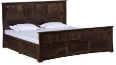 Woodsworth Casa Blanco Queen Sized Bed With Storage Provincial Teak Finish