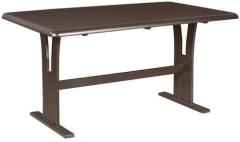 Godrej Interio Atlanta Six Seater Dining Table in Dark Brown Colour