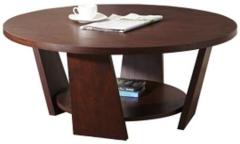 Exclusive Furniture Ethnic Round Coffee Table in Wenge Finish