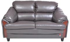 Durian Georgia Plush Sink Double Seater Sofa in Grey Colour