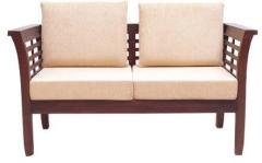 Woodsworth Mariana Teak Wood Two Seater Sofa in Natural Teak Finish