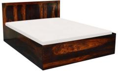 Woodsworth Rio Solid Wood Queen Sized Bed with Storage in Provincial Teak Finish