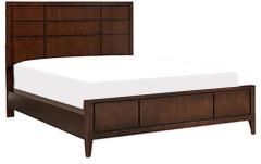 Woodsworth Rosario Queen Size Bed with storage in Colonial Maple Finish