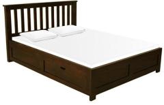 Woodsworth Barranquilla Queen Sized Bed with storage in Provincial Teak Finish