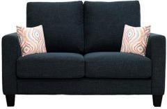 CasaCraft Rio Grande Double Seater Sofa with Throw Pillows in Aegean Blue Colour