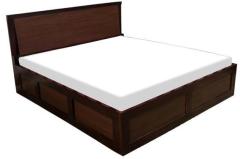 Woodsworth Saffron Simplistic King Size Bed with Storage