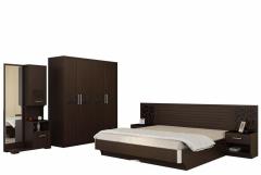 Spacewood Modern Living Akina Bedroom Set in Vermount Finish