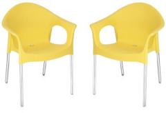 Nilkamal Novella Series 9 Set of 2 Chairs in Yellow Colour