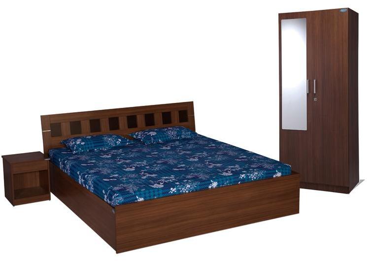 Nilkamal Reegan Walnut Bedroom Combo Set