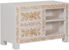 Woodsworth Quito Entertainment Unit in White Colour