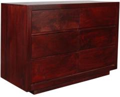 Woodsworth Bogot Solid Wood Chest of Drawers in Passion Mahogany Finish