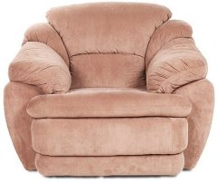 HomeTown Comfort Single Seater Fabric Sofa in Brown Colour