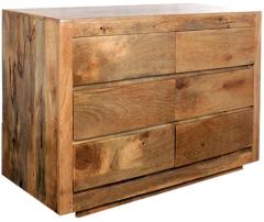 Woodsworth Bogot Chest of Drawers in Natural Mango Wood Finish