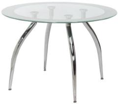 Godrej Interio Headen Four Seater Dining Table in Silver Colour