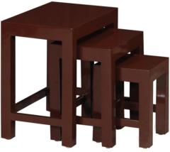 Woodsworth San Luis Dark Brown P.U Painted Set Of Tables