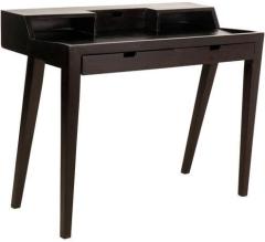 Woodsworth Curitiba Solid Wood Writing Desk in Espresso Walnut