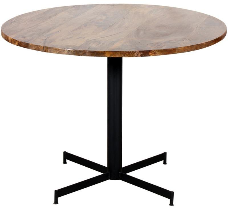 Woodsworth Salvador Dining Table in Iron & Mango Wood Finish