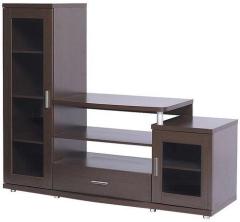 @home Wall Unit Roger in Dark Walnut Colour