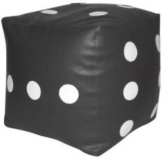 INVOGUE L Black Dice Pouffe