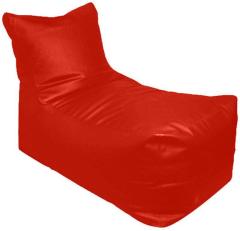 Pebbleyard Lounger XXL Size Filled Bean Bag in Red Colour